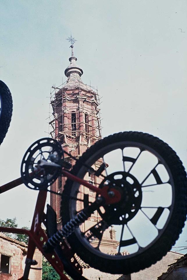 Obras en la torre de Blesa (Teruel, Aragón).